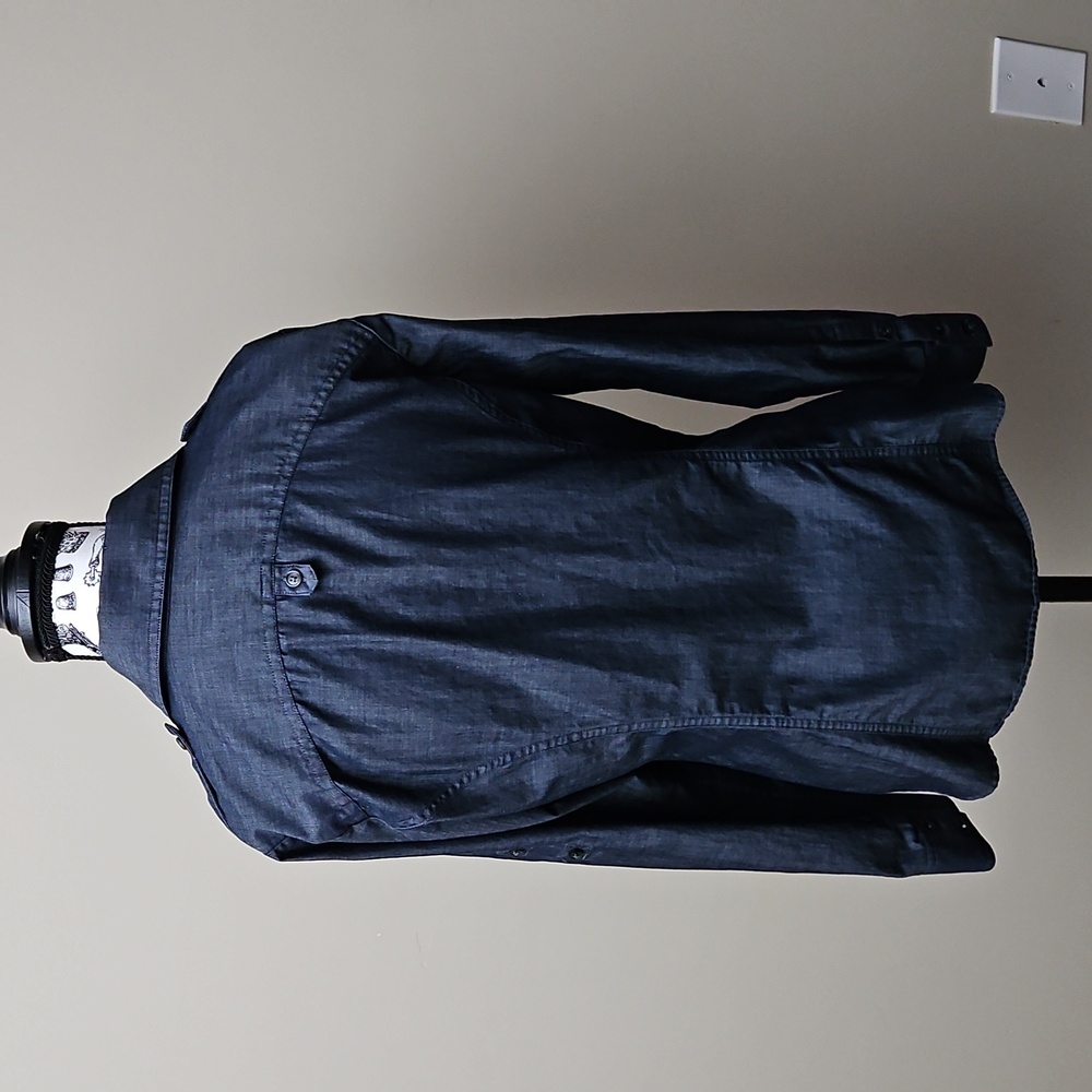 Express Design Studio Button Up Lightweight Denim… - image 4